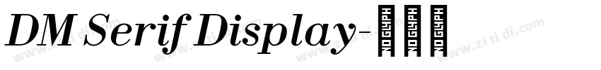 DM Serif Display字体转换